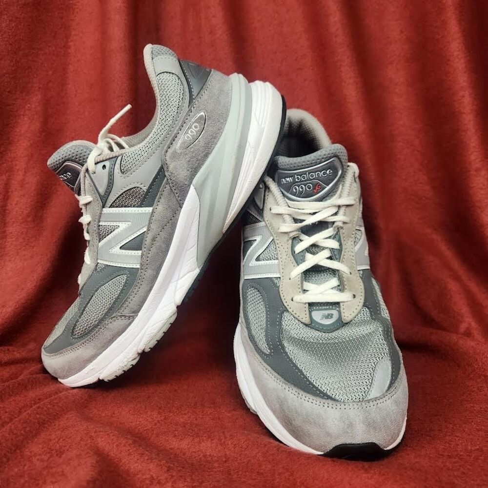 New Balance 990v6 Gray Men’s 12 2E Extra Wide–Made in USA - M990GL6